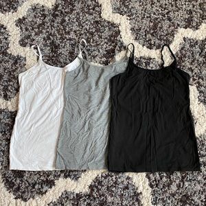 🖤 Set of 3: Felina Tank Tops (Black, Gray, White)